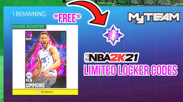 *NEW* GUARANTEED DARK MATTER LOCKER CODES IN NBA 2K21 MYTEAM (NBA 2K21 LOCKER CODES)