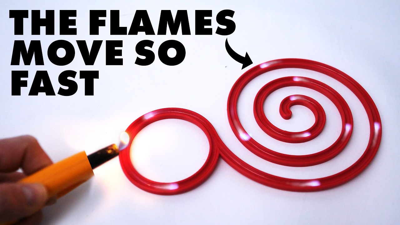 Bizarre travelling flame discovery