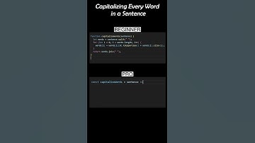 Beginner😅 vs Pro😎: Capitalize! 🔠 #javascript #programming #coding #shorts #trending #youtube #tips