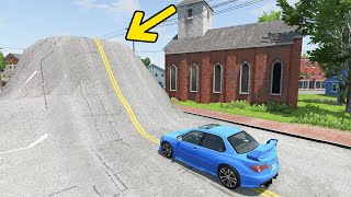 ขับรถด้วยความเร็ว และเจอเนินสูง!!! จะเป็นยังไง? BeamNG.drive Part94