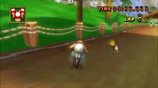 [MKW TAS] DS Yoshi Falls Flap - 17.639 (Super Grinding)