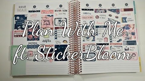 Plan With Me March 2018 | March PWM | Recollections Planner | Stickerbloom