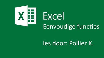MS Excel: Functies invoegen in MS Excel