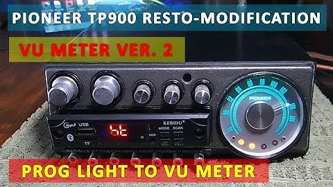 Pioneer TP900 Program Track Selector Lights VU Meter Modification Version 2 Full Build Video