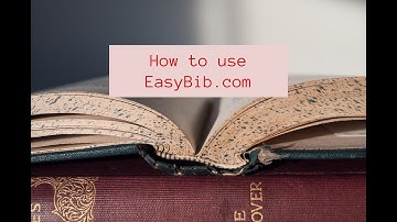 How to use EasyBib