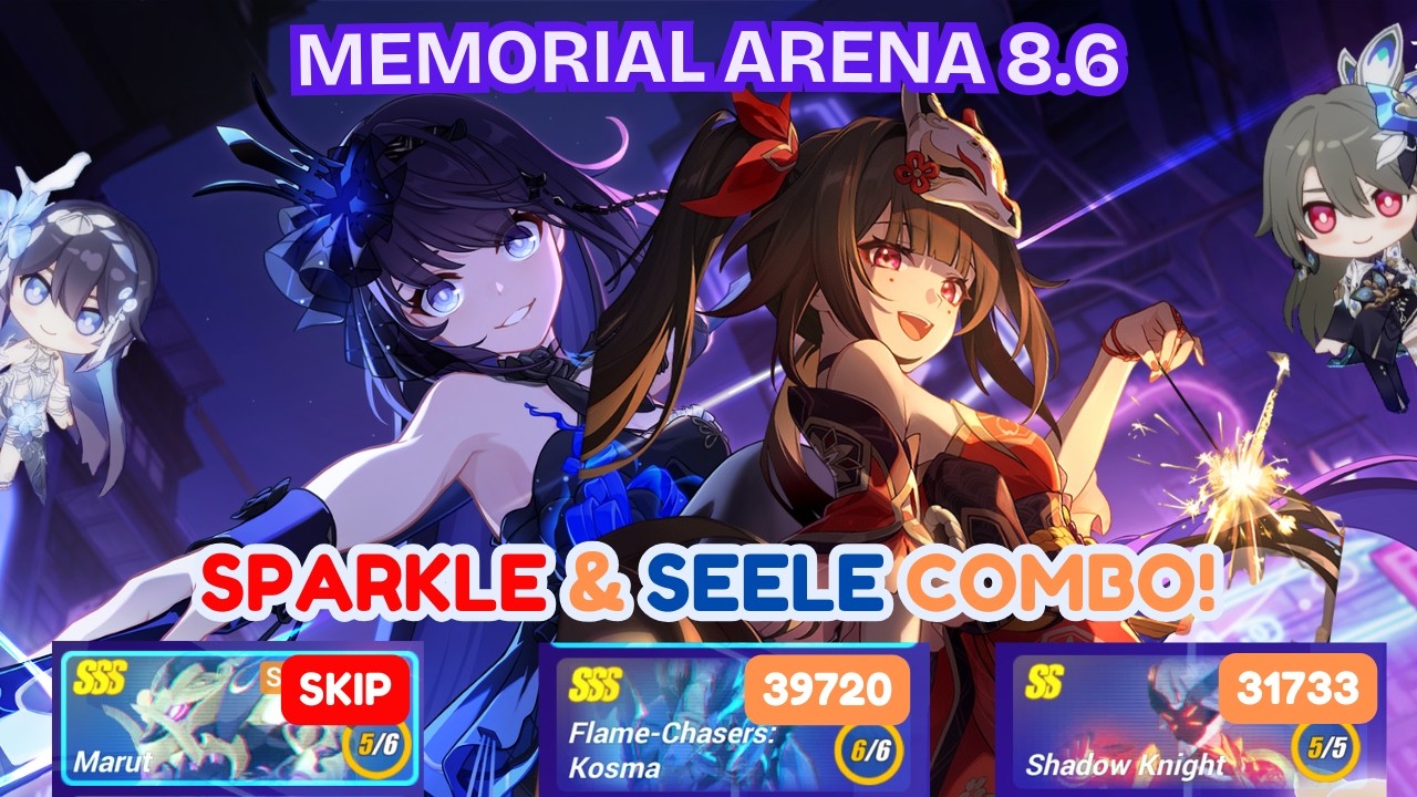 Sparkle AND Seele! | Ex-Memorial Arena 8.6 All Stages | Honkai Impact 3rd