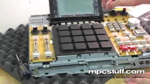 MPCstuff MPC 2500 XLCD Large LCD Screen Installation