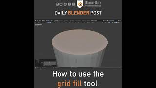 Grid Fill in Blender #Shorts