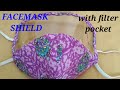 Diy facemask shield/facemask with eye protector/facemask with shield/no sewing machine/how to make