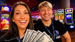 We gambled $100 into six different slot machines....It was a ROLLERCOASTER! #IGTChallenge  