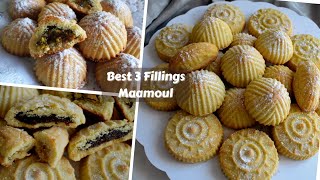 Best Maamoul with 3 Fillings Recipe - Maamoul cookies Recipe