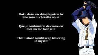 Hashire ! Mirai Diamond no Ace opening 3 lyrics (Romanji-Français-English)