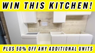 Win a FREE Kitchen (just comment / subscribe to enter) + 50% off additional units from DIY Kitchens