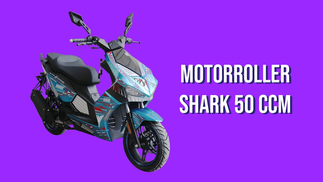Motorroller 50 ccm ALPHA MOTORS »Shark«