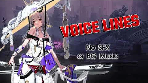 Scarlet - ALL Voice Lines (NO BACKGROUND MUSIC) Nikke Goddess of Victory [ENGLISH]