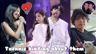 Taehyung Confirms Taennie On His 🐻☘️ Jennie Doing Tata Mic Face♥️ {Taennie}