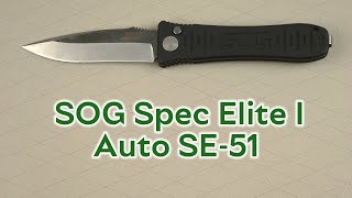 Розпаковка SOG Spec Elite I Auto SE-51
