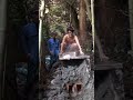 あの村で作った露天風呂、記念すべき初入浴！