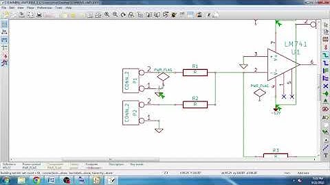 KICAD PCB DESIGN FOR SUMMING AMPLIFIER OP AMP 741