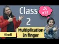 Finger abacus multiplication class 2 hindi