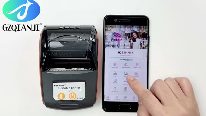 Peddlr app work for Android and iOS Phone 58mm Thermal printer