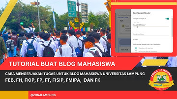 Cara Membuat Blog Mahasiswa I Tutorial Pembuatan Blog Maba Unila