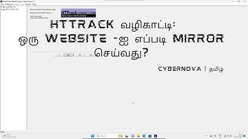 HTTrack Tutorial: How to Mirror a Website | Tamil | Ethical Hacking | Cybersecurity