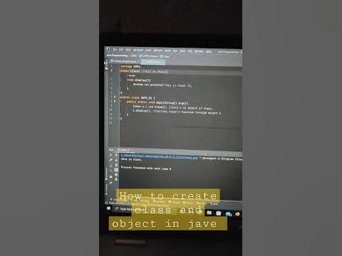 How to create class and object in java Programming | java for beginners ...