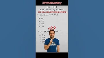 Can You Find the Missing Number? Number Series Ex 1