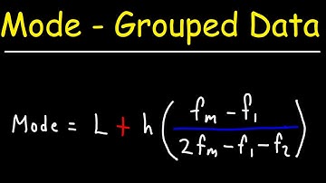 How To Calculate the Mode of Grouped Data - Statistics
