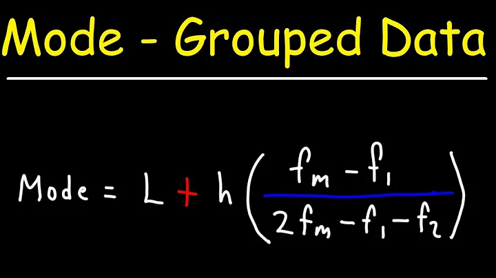 How To Calculate the Mode of Grouped Data - Statistics