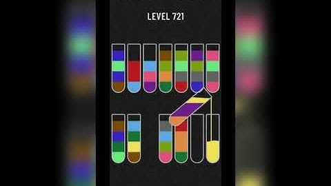 Water sort puzzle level 721