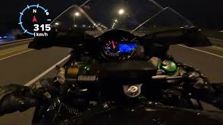 Ninja H2 0-323 km/h gps acceleration Resimi