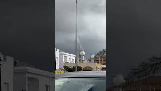 Mini Tornado Touches Down during a Storm