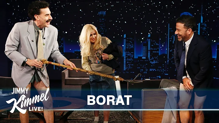 Borat Gives Jimmy Kimmel a Coronavirus Inspection