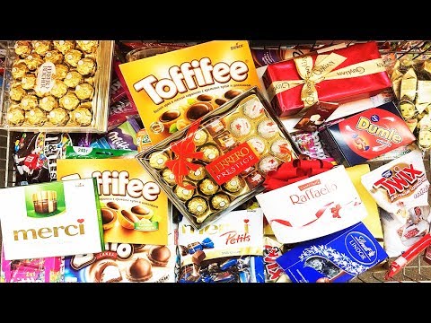 A Lot Of Candy 2018 NEW 7 ASMR Много конфет АСМР Toffifee Merci