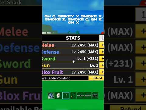 BEST SMOKE COMBO BLOXFRUITS #bloxfruits #combo #roblox #edit #shorts #viral