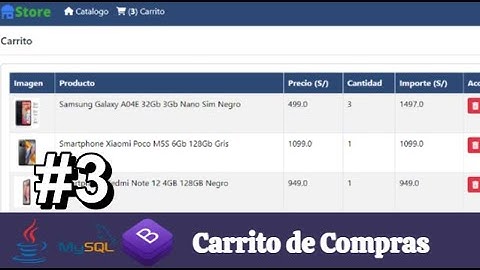 Como crear un Carrito de Compras en Java Web con MySQL | Tutorial (Parte 3)