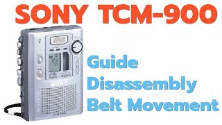 Sony TCM-900: Disassembly & Belt Replacement Guide (Easy