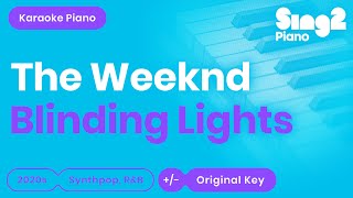 The Weeknd - Blinding Lights (Karaoke Piano) chords