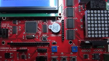 AVR ATmega128 Relay,Buzzer 구동 동영상