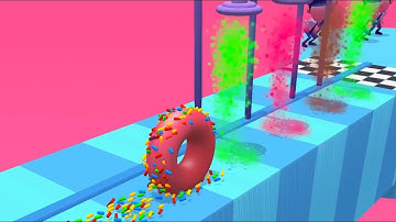 Donut Runner 3D 🍩 All Levels Gameplay Android İOS