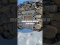Ancient Stone House with Wooden Door | Hidden Architecture in the Mountains #SnowVillage #travel