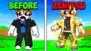 Becoming ZENITSU AGATSUMA In Demon Slayer Burning Ashes (ROBLOX)