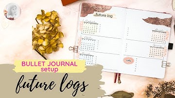 bullet journal easy future log setup | PLAN WITH ME
