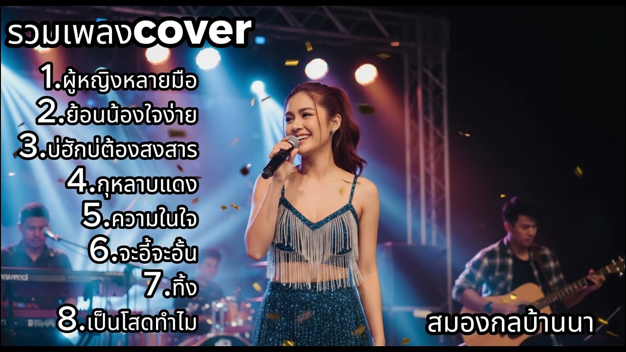 รวมเพลงช้า Cover เสียงหวาน ฟังตอนเหงา | สมองกลบ้านนา
