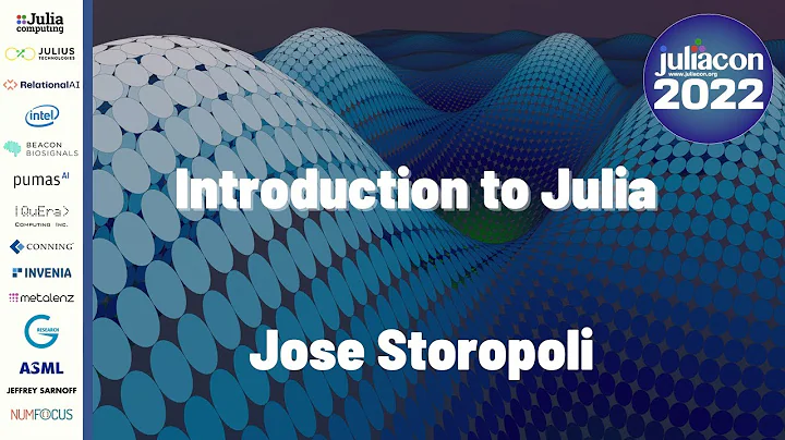 Introduction to Julia | Jose Storopoli | JuliaCon 2022