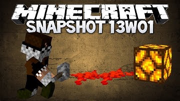 Minecraft: Snapshot 13w01a - MASSIVE REDSTONE UPDATE!