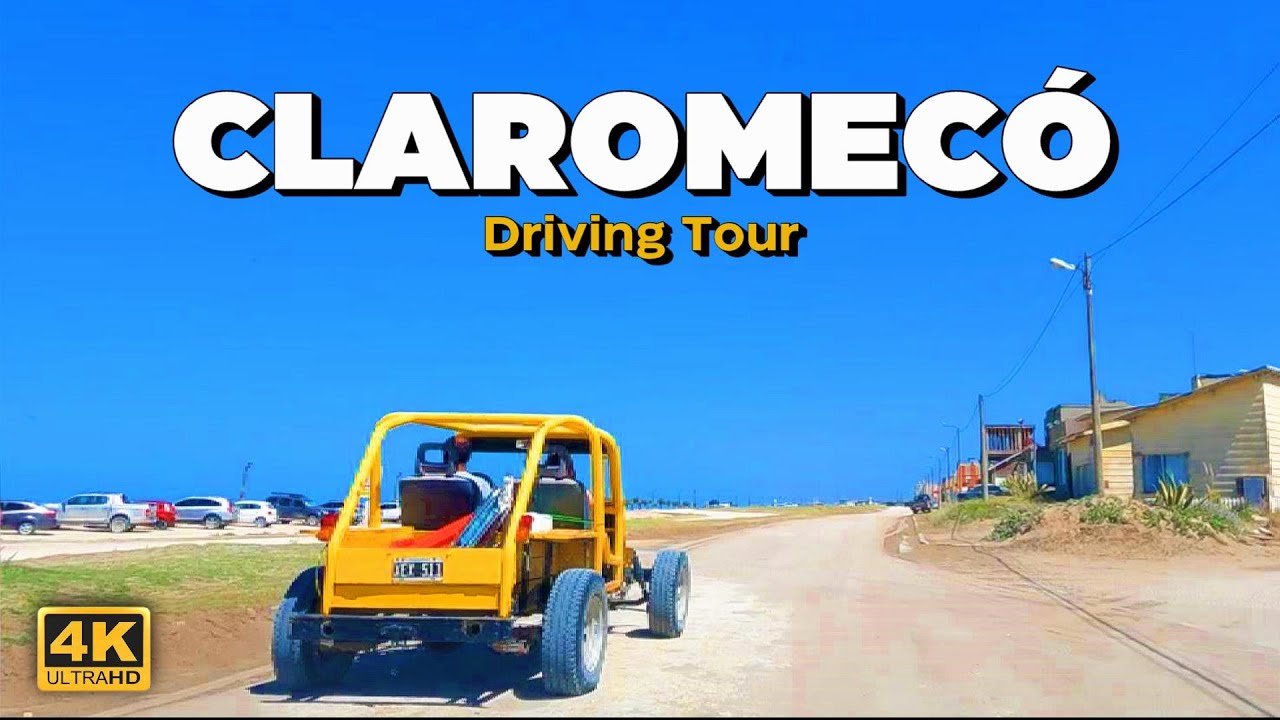 CLAROMECO en AUTO: Un recorrido panorámico por la Costa | BUENOS AIRES 4K