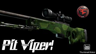 CS:GO - Pit Viper AWP Skin + Katowice 2019 FaZe Clan Sticker!